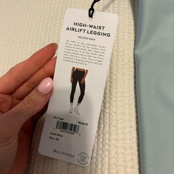 NWT ALO High-Waist Airlift Legging in Chalk Blue 🩵 - Picture 14 of 14